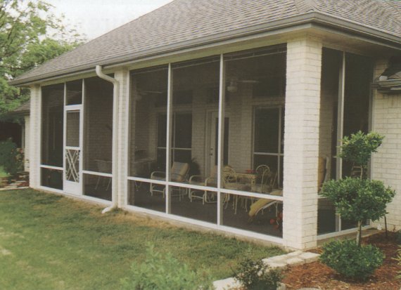 • Click for larger view of this Yellow Home, with a brown roof and brown trim •